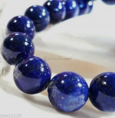 Huge 14/16/18/20mm Natural Blue Lapis Lazuli Gemstone Round Loose Beads 15'' AAA - Image 1 of 4