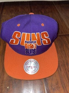 Cappello Berretto Phoenix Suns Snap Back Collezione NBA Viola Arancione - Foto 1 di 4
