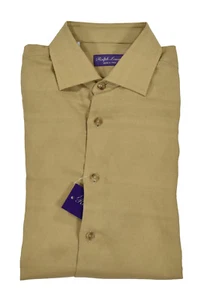 Camisa de vestir Ralph Lauren con etiqueta púrpura bronceada lino suroeste algodón nueva $595 - Imagen 1 de 2