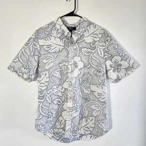 Reyn Spooner Hawaiian Print Aloha Shirt Mens L Tailored Button Up Reverse Print - Picture 1 of 8