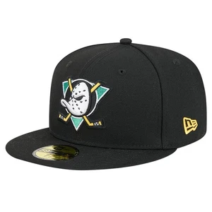 New Era Herrenmütze schwarz Anaheim Ducks Core 59FIFTY tailliert - Bild 1 von 5