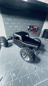 SCX24 Blacked Out! Single Cab With The NEW APEX V2 Chassis - Picture 1 of 16