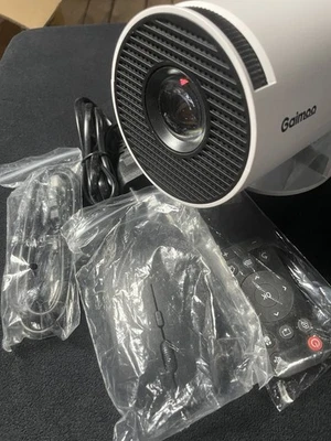 Gaimoo Mini Beamer 4K FHD, 1080P, 180° Drehbar, Dual WiFi, BT 5.0, neuwertig OVP - Bild 1 von 4