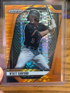 Wyatt Sanford Orange Prizm Pulsar /399 2025 Panini Prizm Baseball #157 - Picture 1 of 4