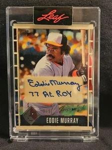 2025 Leaf Seasons In The Sun Personalized Eddie Murray 3/5 ROY Auto - Picture 1 of 3