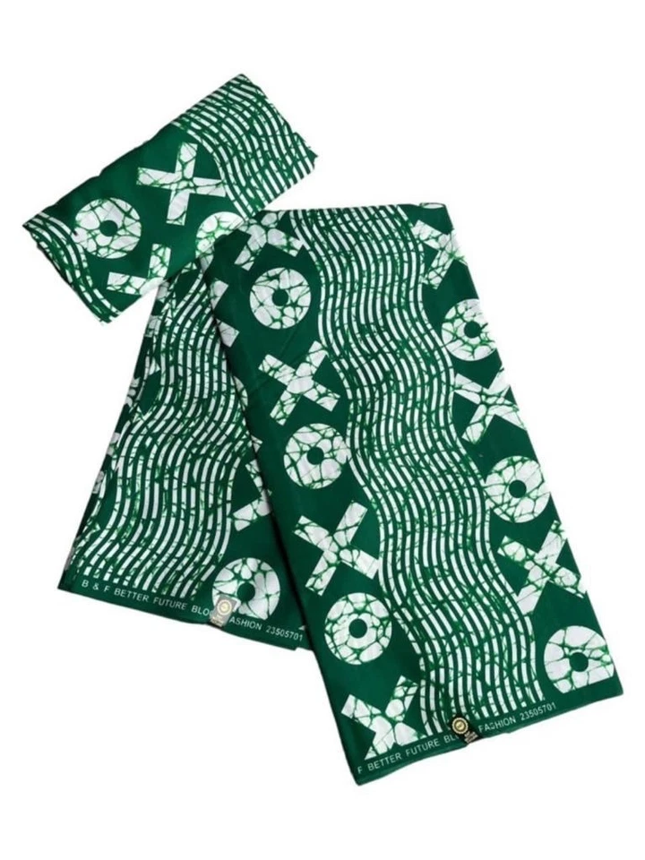 african cotton wax print fabric 6 yards - Image 1 of 1