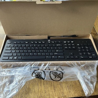 HP USB Wired Keyboard and Mouse Combo – Brand New Sealed – Black - Image 1 of 4