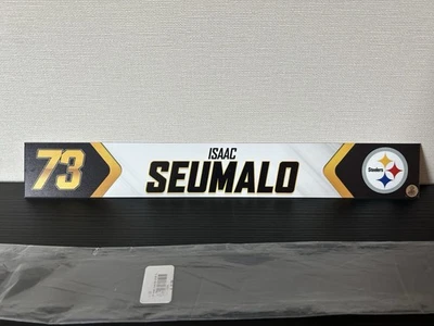 Placa de identificación Steelers Isaac Seumalo Game usada etiqueta de armario 29/10/2023 Vs Jaguars certificado de autenticidad Foto 1 de 4