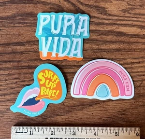 Pura Vida Aufkleber 3 Stück - jeweils ca. 3 Zoll - Bild 1 von 1