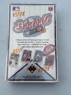 1991 Upper Deck бейсбол в заводской упаковке коробка "Find the Nolan" Jordan SP1 - Изображение 1 из 2