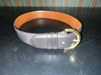 Cinturón de cuero Coach Premium talla pequeña, negro Foto 1 de 4