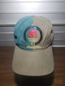 1996 Atlanta Olympics Eastport Hat Adjustable Strapback Baseball Cap Vintage - Picture 1 of 3