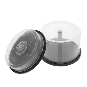 2pcs CD/DVD Storage Bucket Large Capacity Media Organizer Container Box for - Afbeelding 1 van 12