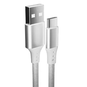 Cable USB-A a USB-C trenzado cargador rápido tipo C cable para iPhone 15 16 Samsung - Imagen 1 de 14