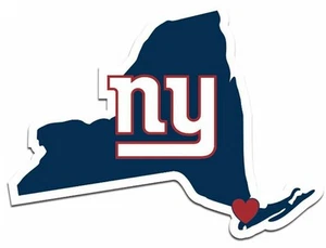 New York Giants Home State Vinyl Decals Football NEW! - Picture 1 of 1