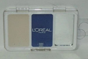 L'oreal COLOUR CONTRASTS Touch On Colour Creme Eye Shadow Duo BLUE FRESCO #202 - Picture 1 of 2
