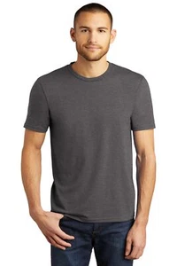 District DM130 Men's Short Sleeve Perfect Tri Crew Neck Top Stylish Tee T-Shirt - Picture 1 of 78