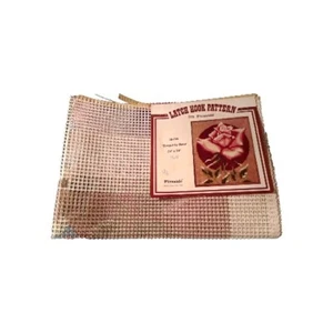 Latch Hook Pattern from Fireside BURGUNDY ROSE 24" x 30" - 39-22 Canvas Only - Picture 1 of 3