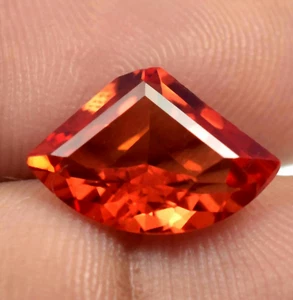AAA natürlicher Ceylon Fanta orangefarbener Saphir 4,35 kt ausgefallener loser Edelstein im Herzschliff - Bild 1 von 5