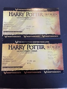 Boleto de dos partes de Harry Potter y el niño maldito 2017 - Imagen 1 de 1