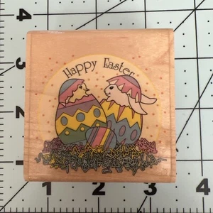 Stampabilities Rubber Stamp Easter Friends F1010 “Happy Easter” New - Picture 1 of 4