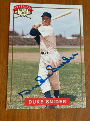 Duke Snider Autographed Signed 1994 Nabisco All Star Autographs Card - Image 1 of 4