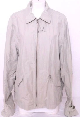 Chaqueta para mujer Banana Republic caqui con cremallera completa bolsillos cuello caqui claro XL Foto 1 de 4