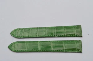 CARTIER LEDER ARMBAND 18MM FALTSCHLIESSE 16MM NEU 18-16 GRÜN KD25XR40 - Bild 1 von 3