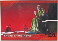 SNOKE TAKES ACTION 2018 Topps Star Wars Last Jedi Series 2 Red Parallel 85/199