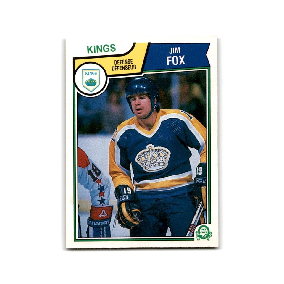 1983 O-Pee-Chee Jim Fox Los Angeles Kings #154 - Image 1 of 3