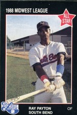 1988 Grand Slam Card South Bend White Sox RAY PAYTON RC WHITE SOX