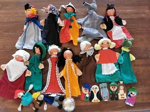 14 alte Handpuppen Holzköpfe Kasperletheater Kasperle Holzpuppe Top Zustand Zube - Bild 1 von 6