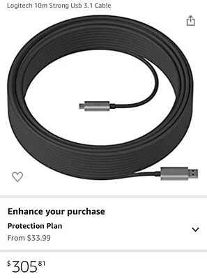 Logitech 10m Strong Usb 3.1 Cable - Image 1 of 3