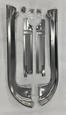 1978-87 CHEVROLET GMC C10 C20 C30 G10 DOOR SILL TRIM KIT 4 PIECES NEW 88-91 - Image 1 of 4