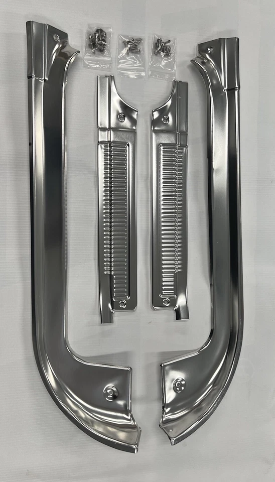 Chevrolet GMC C10 C20 C30 G10 1978-87 KIT DE MOLDURA DE UMBRAL DE PUERTA 4 PIEZAS NUEVO 88-91 Foto 1 de 4