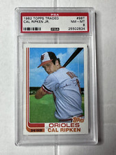 1982 Topps Traded Cal Ripken Jr. RC Rookie #98T Orioles O's PSA 8