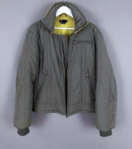 Rare Vintage DIESEL Y2K Military Nylon Insulated Bomber Jacket Gray Size L - Picture 1 of 15