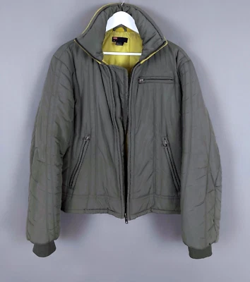 Chaqueta de bombardero aislada de nailon militar DIESEL Y2K de colección rara gris talla L Foto 1 de 4