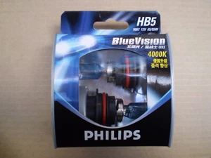 PHILIPS BLUE VISION HB5 12V 65/55W HEADLIGHT GLOBES PAIR 9007BVCD 4000K WHITE - Picture 1 of 8