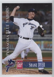 2014 Grandstand Pensacola Blue Wahoos Shane Dyer #33