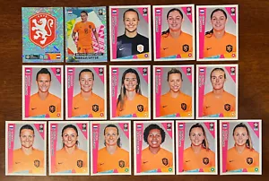 2023 PANINI FIFA AU-NZ 16 adesivi donna COPPA DEL MONDO - OLANDA ️ QUASI NUOVI + - Foto 1 di 2