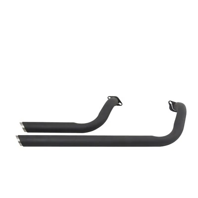 Shortshots Staggered Exhaust Pipe Kit Black for Honda Shadow 750 VT 750 VT400 - Image 1 of 4