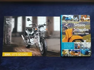 Simson Prospekt 2001 + Schwalbe Buch RS 125 Albatros Star Sperber Fighter Spatz - Picture 1 of 17