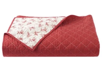 RARO Nuevo Ralph Lauren Chaps FULL QUEEN *Hudson River Valley COLCHA Cobertor Rojo Foto 1 de 4