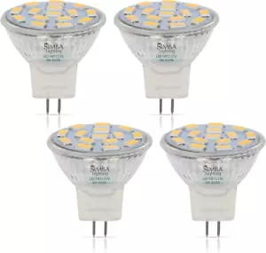 LED MR11 Flood Light Bulbs (4 Pack) 12V 3W 20W Halogen Replacement 2-Pin 240Lm f - Picture 1 of 12