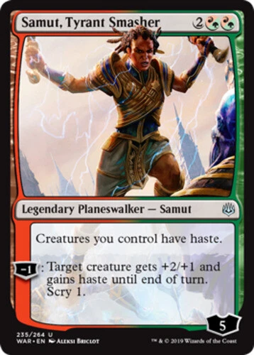 x1 Samut, Tyrant Smasher - War Of The Spark - NM - MTG - Image 1 of 1