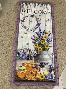 Sommer Hummel Honig Willkommen Tür Deko Banner Sonne Blumen Lavendel Flagge Garten - Bild 1 von 19