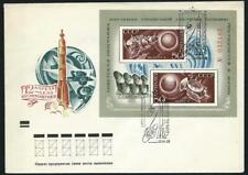 CCCP RUSSIA - 1973 'SATELLITE LAUNCH' 50K Imperf Minature Sheet FDC [6760]