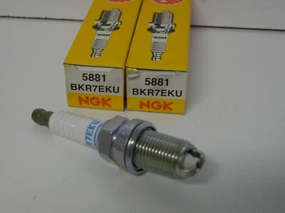 NGK BKR7EKU / 5881 spark plug pack of 2 each - Image 1 of 3