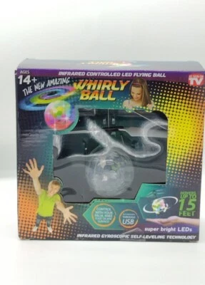 Flying Whirly Ball Hovering Sphere LED 15 Feet Magical Family Fun - Image 1 of 4